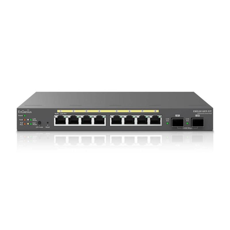 EnGenius EWS2910FP-FIT switch di rete Gestito L2 L3 Gigabit Ethernet (10 100 1000) Supporto Power over Ethernet (PoE) Grigio