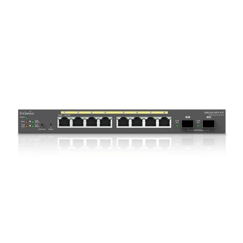 EnGenius EWS2910FP-FIT switch di rete Gestito L2 L3 Gigabit Ethernet (10 100 1000) Supporto Power over Ethernet (PoE) Grigio