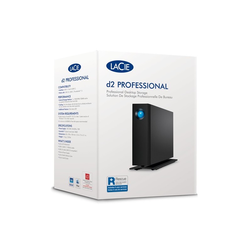 LaCie STHA24000800 disco rigido esterno 24 TB Nero