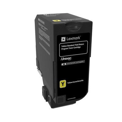 Lexmark 74C2SY0 cartuccia toner 1 pz Originale Giallo