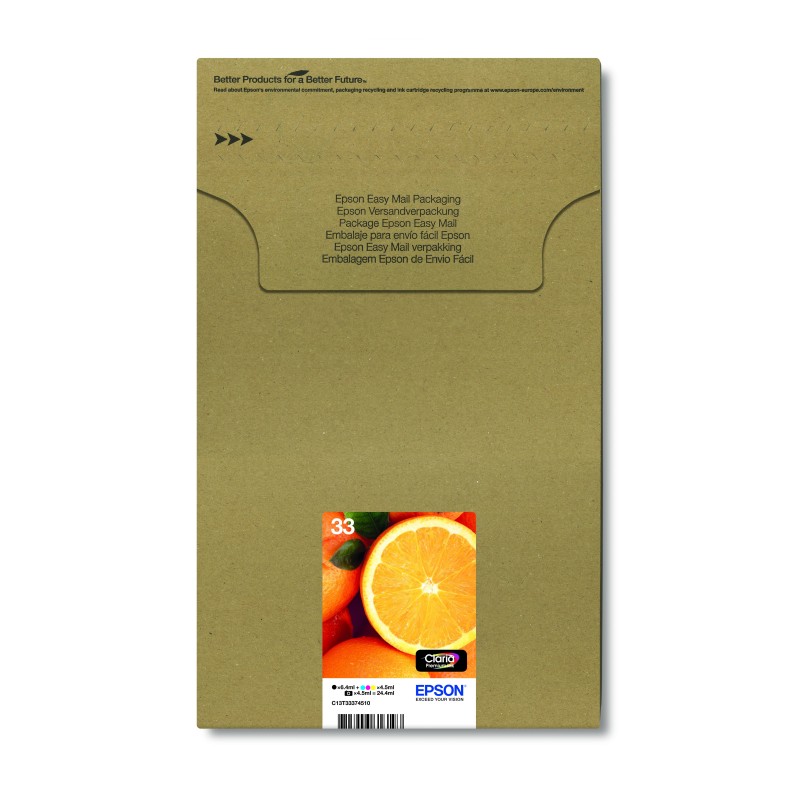 Epson Oranges Multipack 5-colours 33 Claria Premium Ink EasyMail Pack