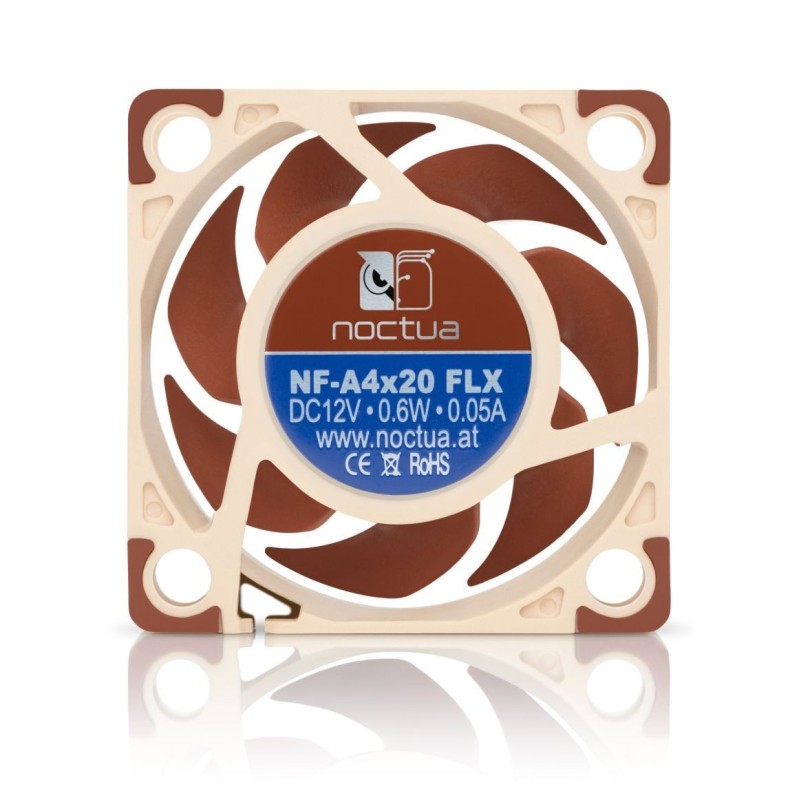 Noctua NF-A4x20 FLX Case per computer Ventilatore 4 cm Beige, Marrone