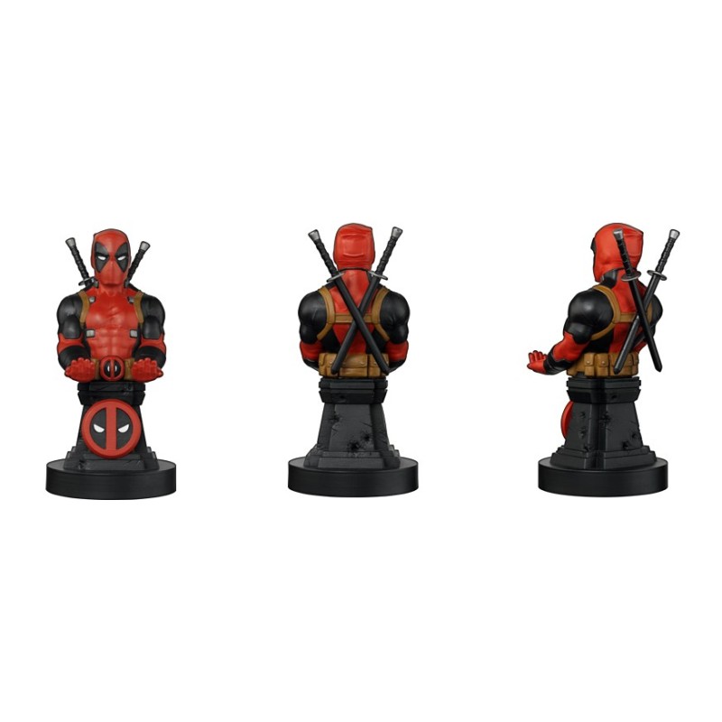 EXG Cable Guys - Deadpool Supporto attivo Telefono cellulare smartphone, Telecomando Nero, Marrone, Rosso