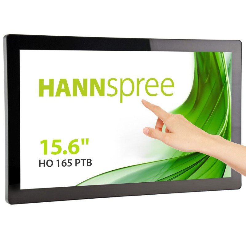 Hannspree Open Frame HO165PTB visualizzatore di messaggi 39,6 cm (15.6") LED 250 cd m² Full HD Nero Touch screen 24 7