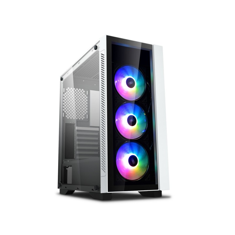 DeepCool Matrexx 55 V3 ADD-RGB WH 3F Midi Tower Nero, Bianco