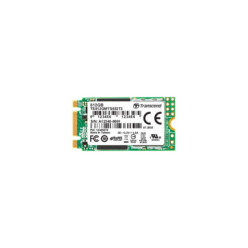 Transcend TS256GMTS552T2-I drives allo stato solido M.2 256 GB Serial ATA III 3D NAND