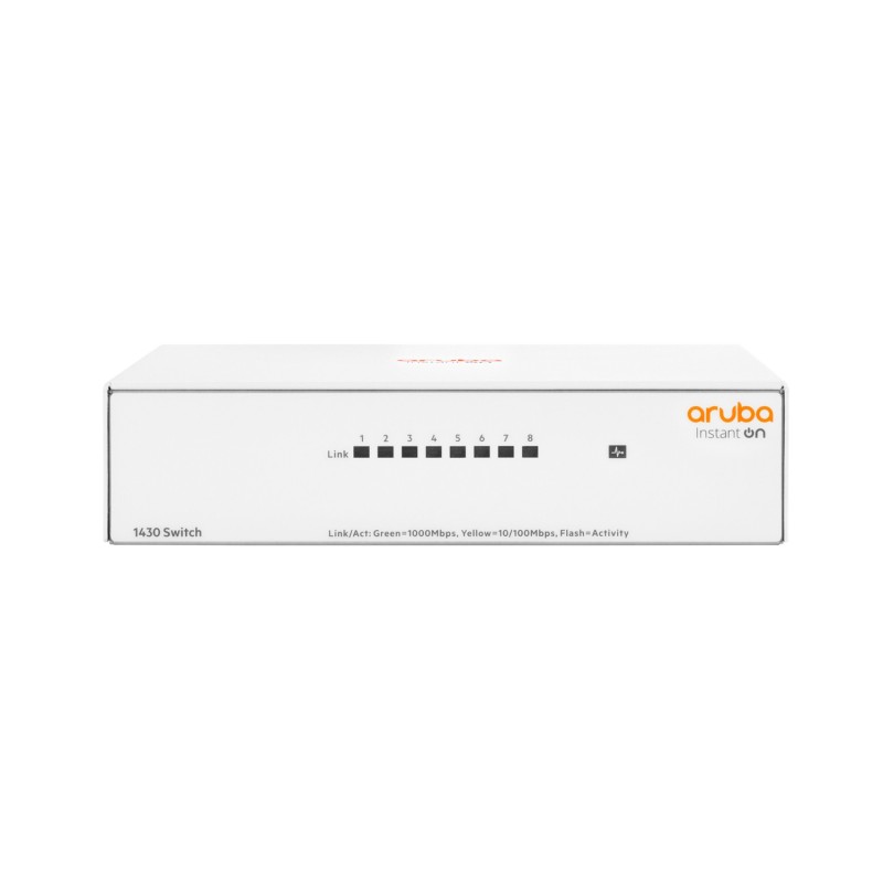 Aruba Instant On 1430 8G Non gestito L2 Gigabit Ethernet (10 100 1000) Bianco