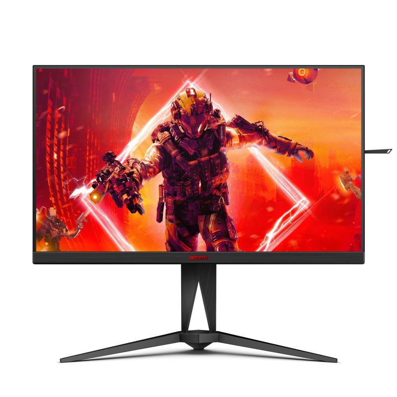 AOC AGON AG275QXN EU LED display 68,6 cm (27") 2560 x 1440 Pixel Quad HD Nero, Rosso