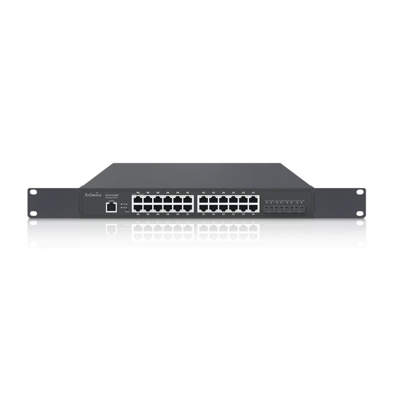 EnGenius ECS1528T switch di rete Gestito L2 L3 Gigabit Ethernet (10 100 1000) Nero