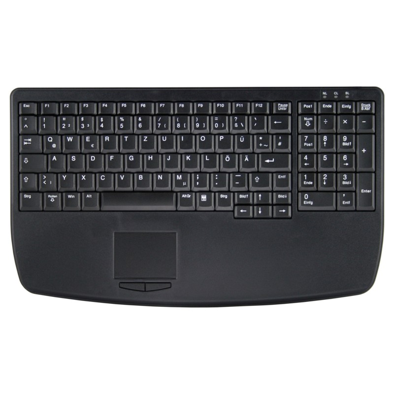 Active Key AK-7410-G tastiera USB QWERTZ Tedesco Nero