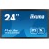 iiyama TF2438MSC-B1 visualizzatore di messaggi Pannello A digitale 61 cm (24") LED 600 cd m² Full HD Nero Touch screen