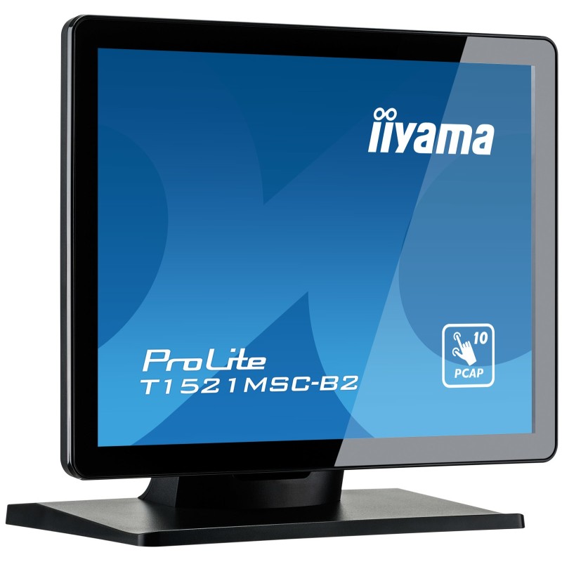 iiyama ProLite T1521MSC-B2 Monitor PC 38,1 cm (15") 1024 x 768 Pixel XGA LED Touch screen Da tavolo Nero