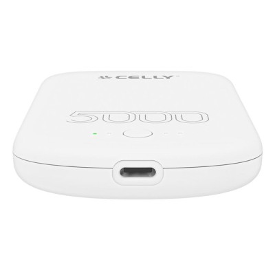 Celly MAGPB5000PROWH batteria portatile 5000 mAh Carica wireless Bianco