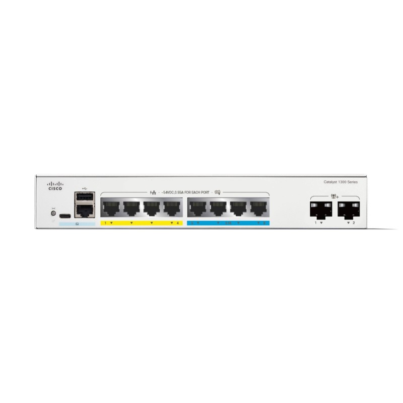 Cisco Catalyst C1300-8MGP-2X switch di rete Gestito L2 L3 Gigabit Ethernet (10 100 1000) Supporto Power over Ethernet (PoE)