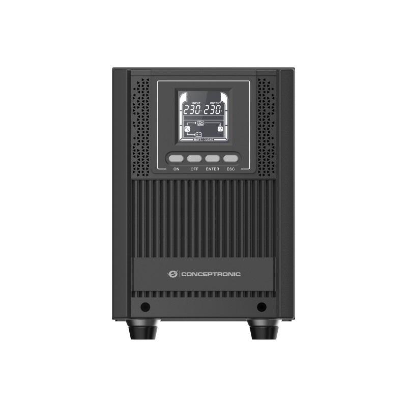 Conceptronic ZEUS52E2K gruppo di continuità (UPS) Doppia conversione (online) 2 kVA 1800 W 6 presa(e) AC