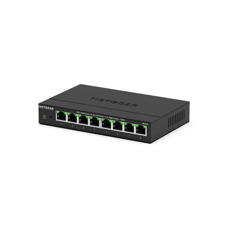 NETGEAR MS308 Non gestito 2.5G Ethernet (100 1000 2500) Nero