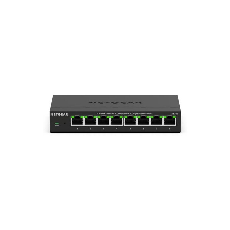 NETGEAR MS308 Non gestito 2.5G Ethernet (100 1000 2500) Nero