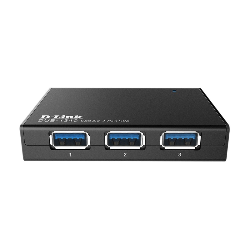 D-Link DUB-1340 hub di interfaccia Nero