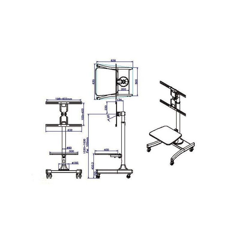 VALUE LCD TV Mobile Cart