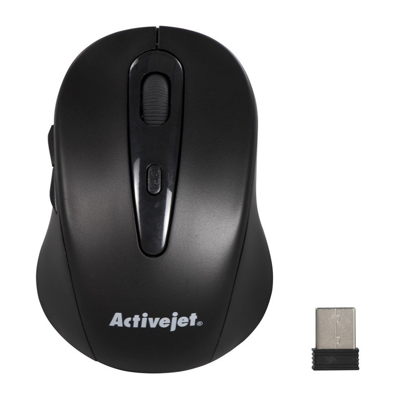 Activejet AMY-213 mouse Ufficio Ambidestro RF Wireless Ottico 1600 DPI