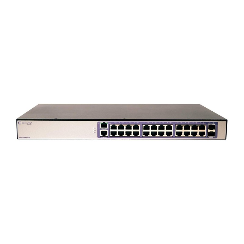 Extreme networks 210-24P-GE2 Gestito L2 Gigabit Ethernet (10 100 1000) Supporto Power over Ethernet (PoE) Bronzo, Viola