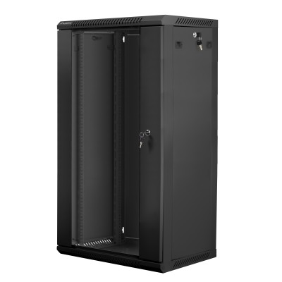 Lanberg WF01-6422-10B rack 22U Da parete Nero