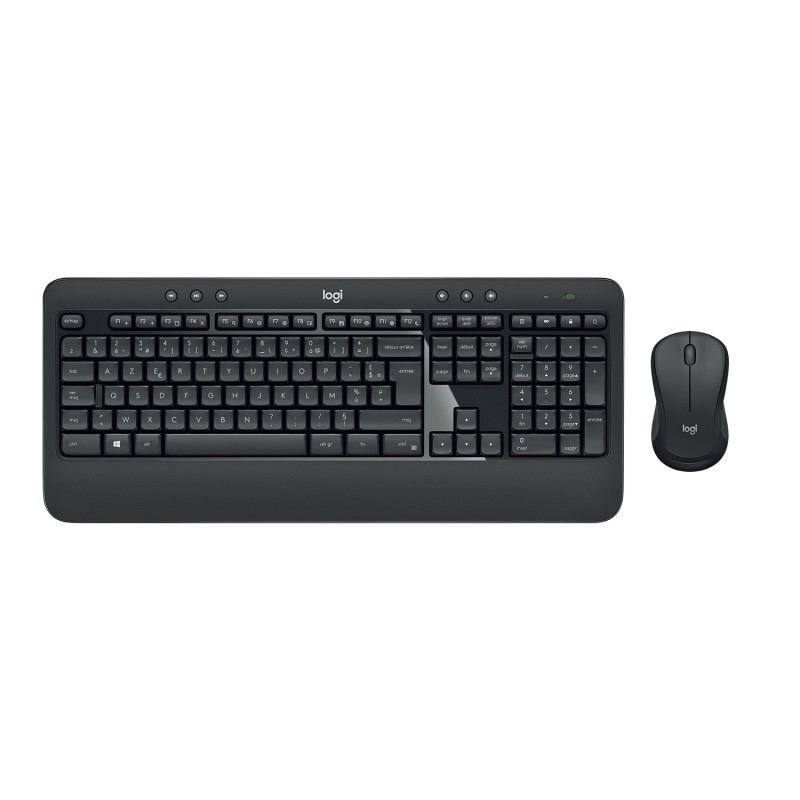 Logitech Advanced MK540 tastiera Mouse incluso Universale USB AZERTY Belga Nero, Bianco