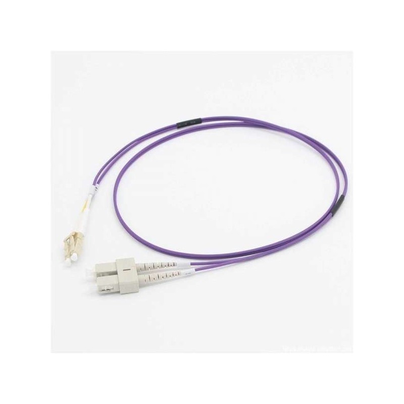 C2G CAVO PATCH IN FIBRA OM4 LSZH LC SC 2 M - VIOLA