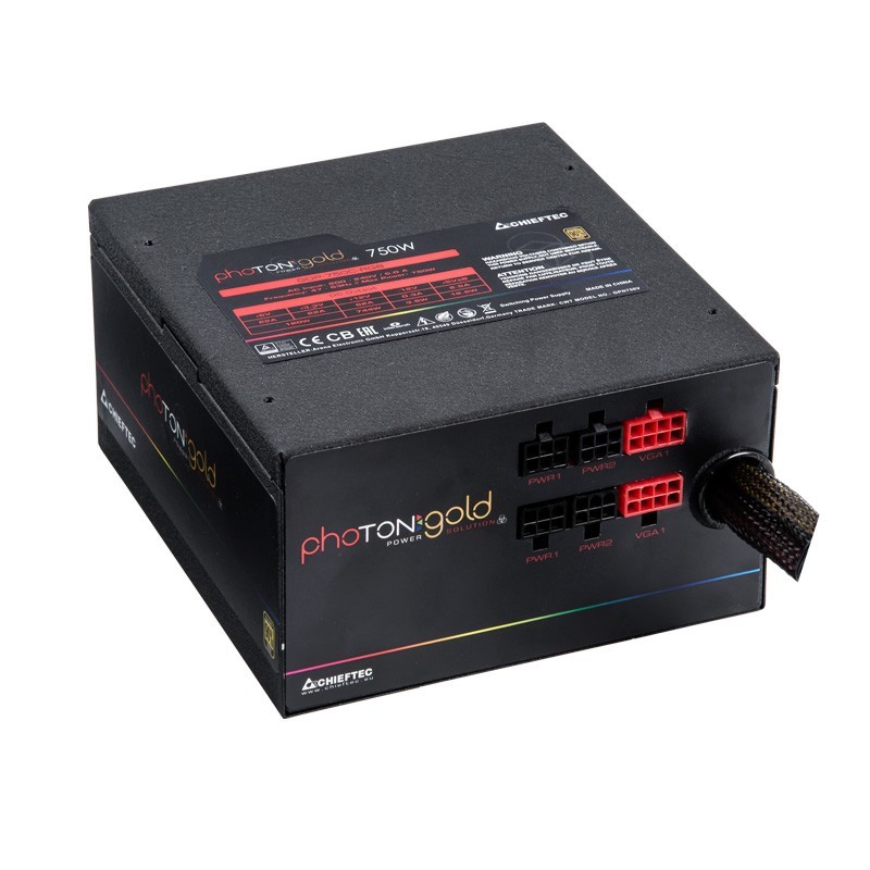 Chieftec Photon GOLD alimentatore per computer 750 W 20+4 pin ATX PS 2 Nero