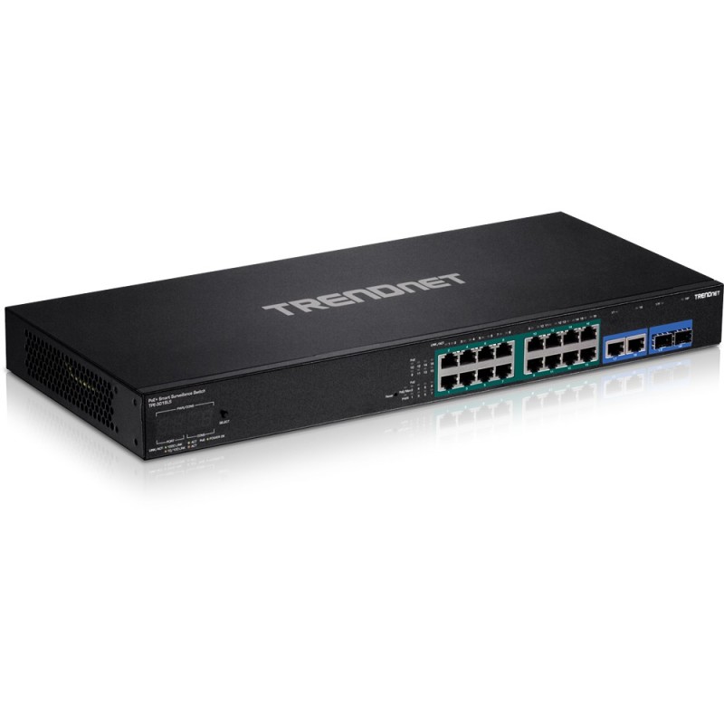 Trendnet TPE-3018LS switch di rete Gestito Gigabit Ethernet (10 100 1000) Supporto Power over Ethernet (PoE) 1U Nero