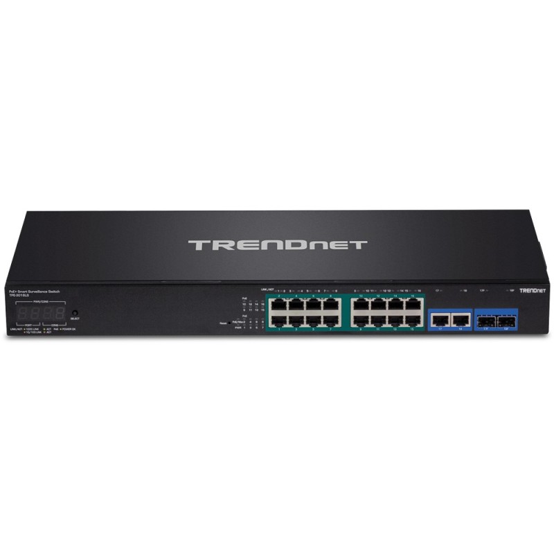 Trendnet TPE-3018LS switch di rete Gestito Gigabit Ethernet (10 100 1000) Supporto Power over Ethernet (PoE) 1U Nero