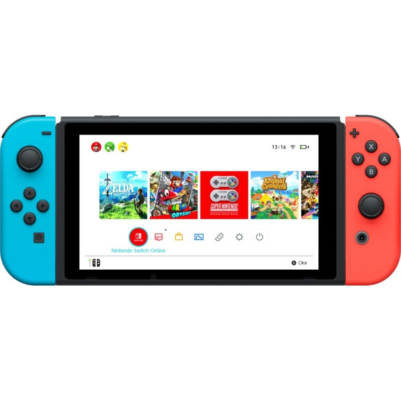 Nintendo Switch Rosso neon Blu neon, schermo 6,2 pollici