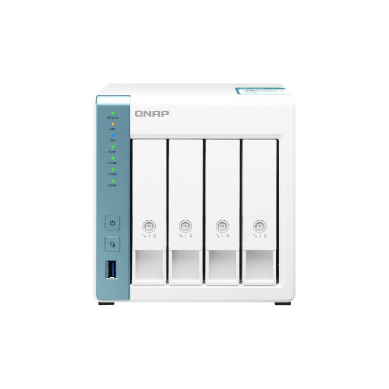 QNAP TS-431K server NAS e di archiviazione Tower Annapurna Labs Alpine AL-214 1 GB DDR3 QNAP Turbo System Bianco