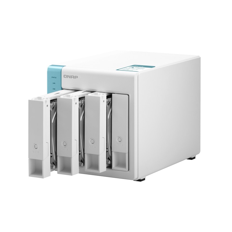 QNAP TS-431K server NAS e di archiviazione Tower Annapurna Labs Alpine AL-214 1 GB DDR3 QNAP Turbo System Bianco