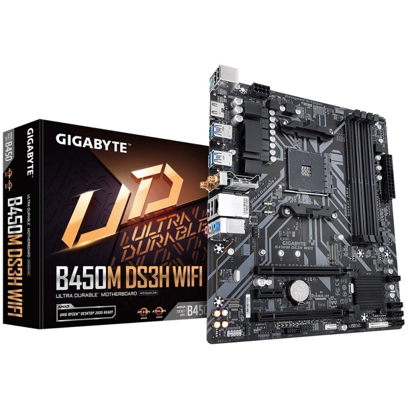 GIGABYTE B450M DS3H WIFI scheda madre AMD B450 Socket AM4 micro ATX