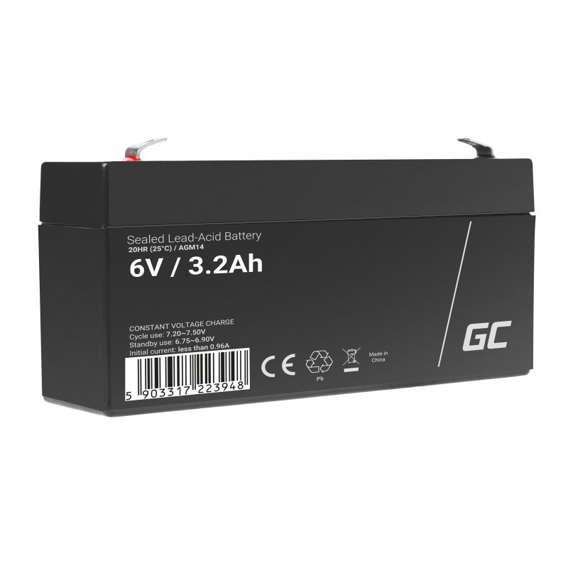 Green Cell AGM14 batteria UPS Acido piombo (VRLA) 6 V 3,2 Ah