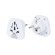 Rivacase PS4100 W00 adattatore per presa di corrente Tipo C (Europlug) Tipo G (UK) Bianco