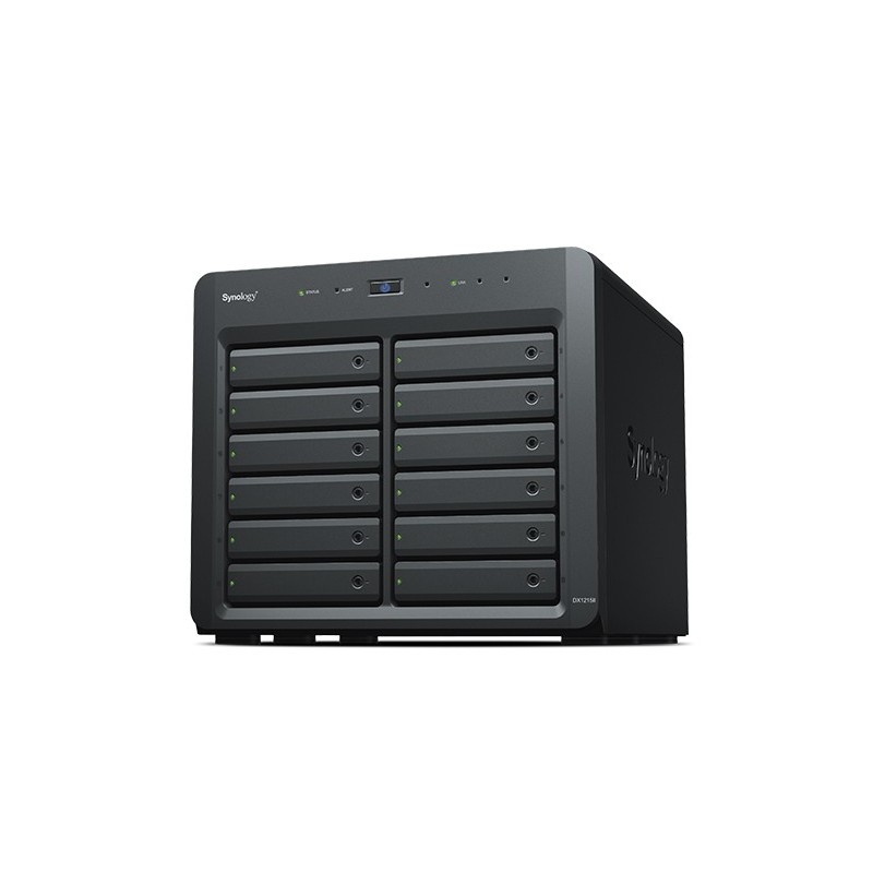 Synology DX1215II contenitore di unità di archiviazione Box esterno HDD SSD Nero 2.5 3.5"