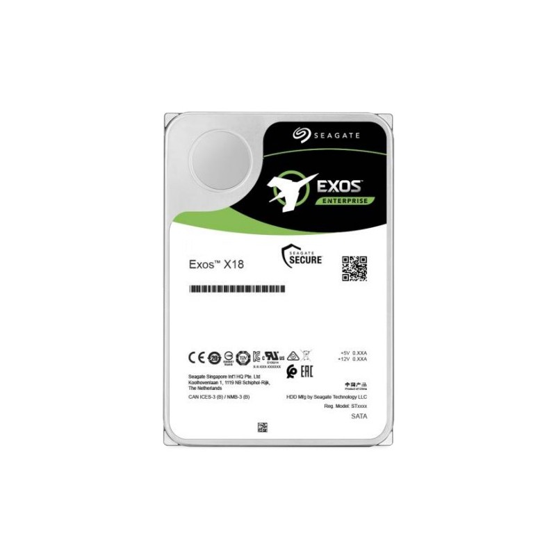 Seagate Exos X18 disco rigido interno 10 TB 7200 Giri min 256 MB 3.5" Serial ATA III