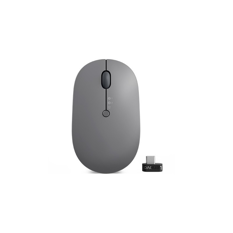 Lenovo Go Wireless Multi Device mouse Ufficio Ambidestro RF Wireless + Bluetooth + USB Type-A Ottico 2400 DPI