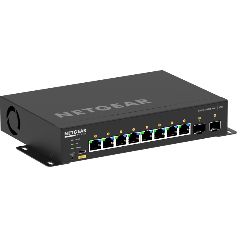 NETGEAR GSM4210PX-100EUS switch di rete Gestito L2 L3 Gigabit Ethernet (10 100 1000) Supporto Power over Ethernet (PoE) Nero