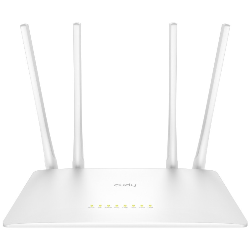 Cudy WR1200 router wireless Fast Ethernet Dual-band (2.4 GHz 5 GHz) Bianco