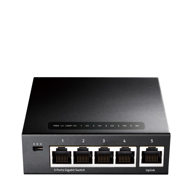 Cudy GS105 switch di rete Gigabit Ethernet (10 100 1000) Nero