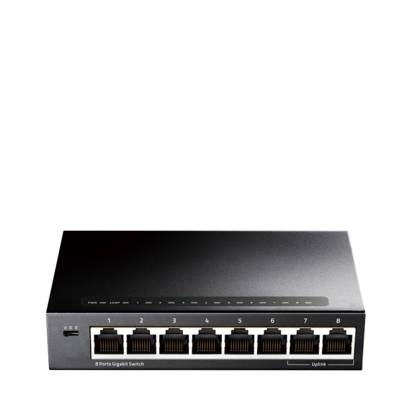 Cudy GS108 switch di rete Gigabit Ethernet (10 100 1000) Nero