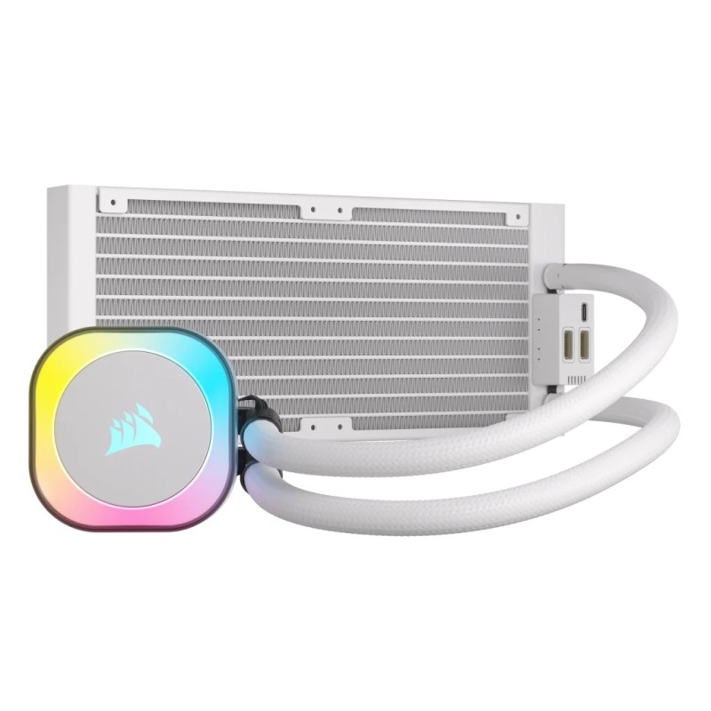 Corsair H100I Processore Raffreddatore ibrido 12 cm Bianco