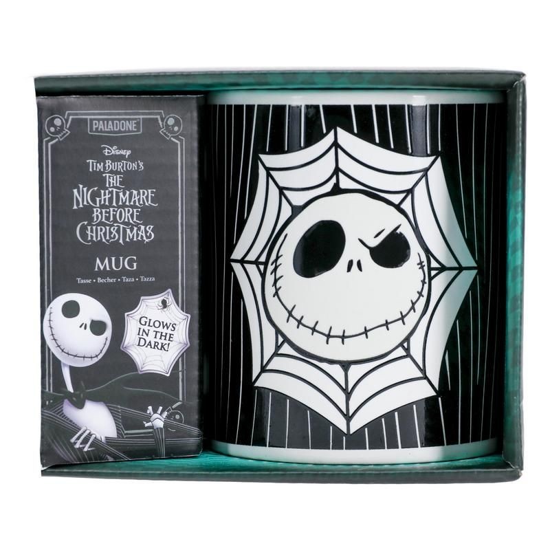 Paladone Jack Skellington Glow in the Dark Mug tazza Nero, Bianco Universale 1 pz