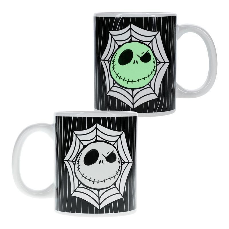 Paladone Jack Skellington Glow in the Dark Mug tazza Nero, Bianco Universale 1 pz