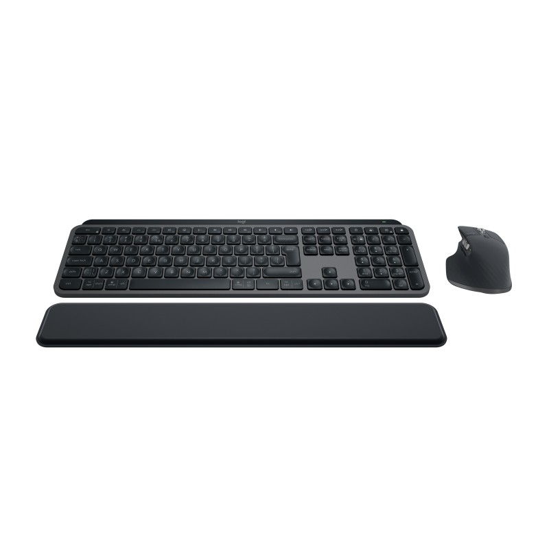 Logitech MX Keys S Combo tastiera Mouse incluso Ufficio RF senza fili + Bluetooth AZERTY Belga Grafite