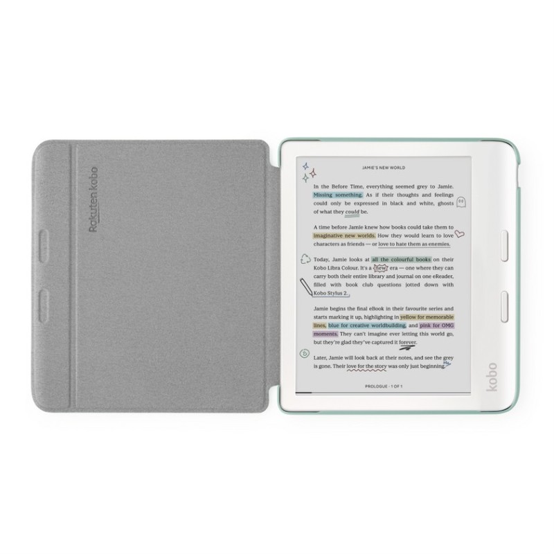 Rakuten Kobo Basic SleepCover custodia per e-book reader 17,8 cm (7") Custodia a libro Verde