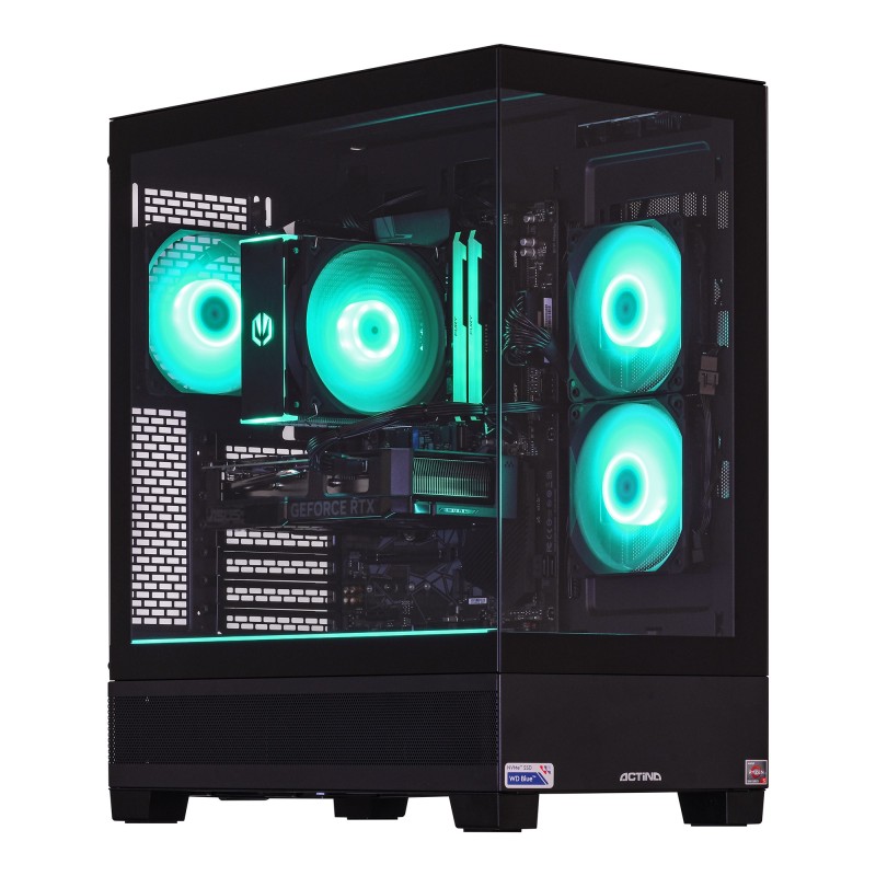 Actina 5901443383642 PC AMD Ryzen™ 5 5600X 32 GB DDR4-SDRAM 1 TB SSD NVIDIA GeForce RTX 4060 Midi Tower Nero